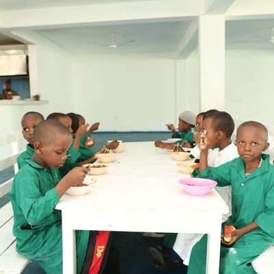 Lunch in the dining hall
